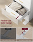 VASAGLE Custos Dresser, 6-Drawer Chest, 15.8 X 23.7 X 34.8 Inches, Cloud White