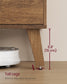 VASAGLE TV Stand for 65-Inch Tvs, Entertainment Center with Adjustable Shelf – Honey Brown
