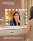 SONGMICS Vanity Makeup Mirror with Lights – Matte White | ULWM001W01V1
