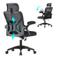 VASAGLE Ergonomic Mesh Office Chair with Adjustable Lumbar Support and Headrest, Ink Black