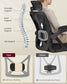 VASAGLE Ergonomic Mesh Office Chair with Adjustable Lumbar Support and Headrest, Ink Black