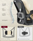 VASAGLE Office Chair, Ergonomic Mesh, Adjustable Lumbar, Ink Black