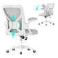 VASAGLE Office Chair, Ergonomic Mesh, Adjustable Lumbar, Dove Gray