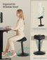 SONGMICS Adjustable Standing Desk Chair – Ink Black