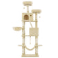 Feandrea Large Cat Tree with Scratching Posts Hammock and Perches for Indoor Cats – Beige