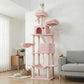 Feandrea Large Cat Tree with Scratching Posts Hammock and Perches for Indoor Cats – Pink