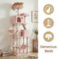 Feandrea Large Cat Tree with Scratching Posts Hammock and Perches for Indoor Cats – Pink