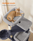Feandrea Tall Cat Tree Tower, Multiple-Level Cat Condo with 2 Caves – Dark Gray