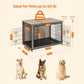 Heavy-Duty Dog Crate Furniture Greige FredCo