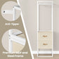 SONGMICS Freestanding Heavy Duty Clothes Rack with Extendable Hanging Rod – Natural Beige