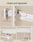 SONGMICS HOME Closet Insert Organizer, 4-6 Ft, with 4 Hanging Rods, 4 Shelves, Cloud White