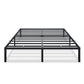 VASAGLE King Metal Bed Frame 16 Inches Tall – Matte Black