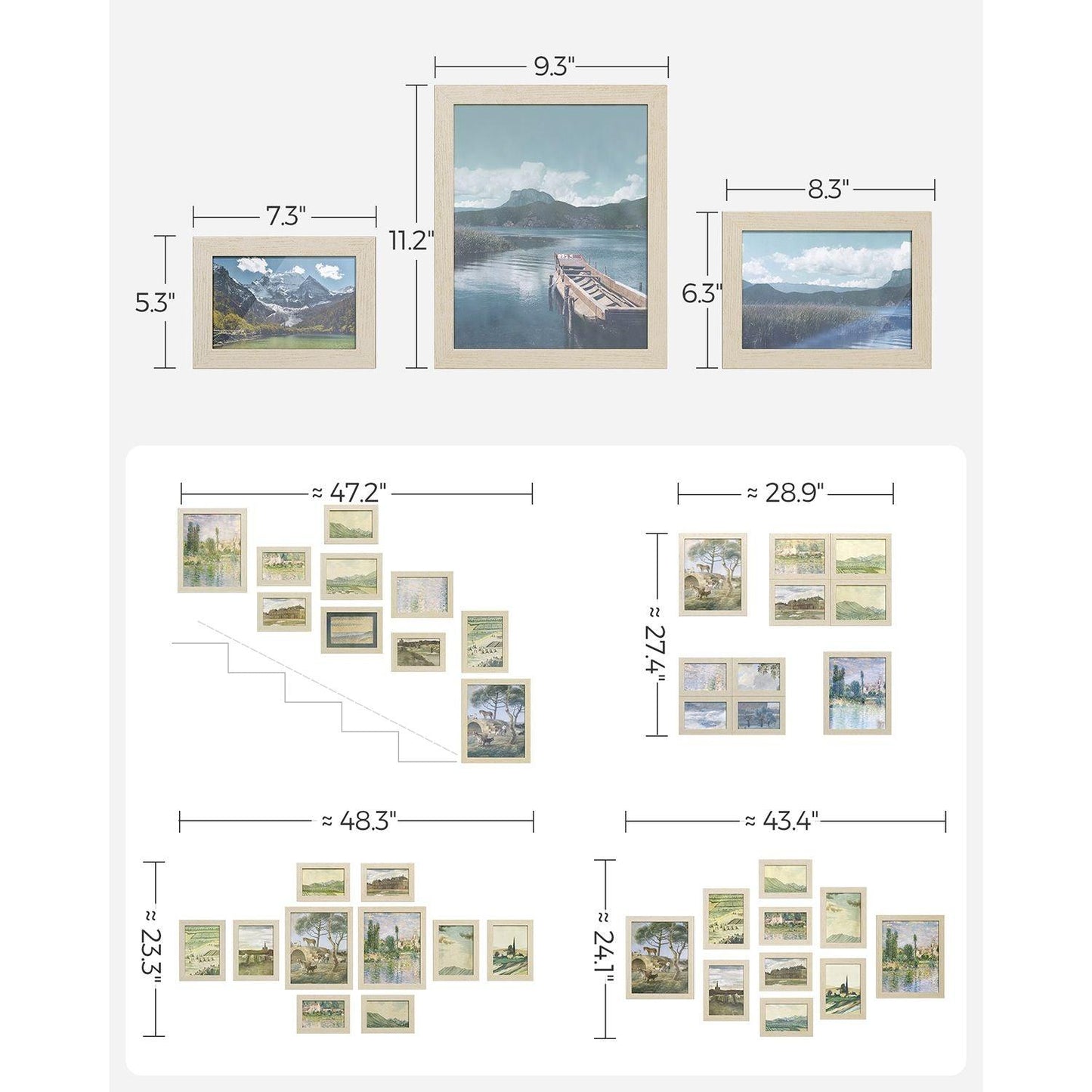 10-Pack Picture Frames FredCo