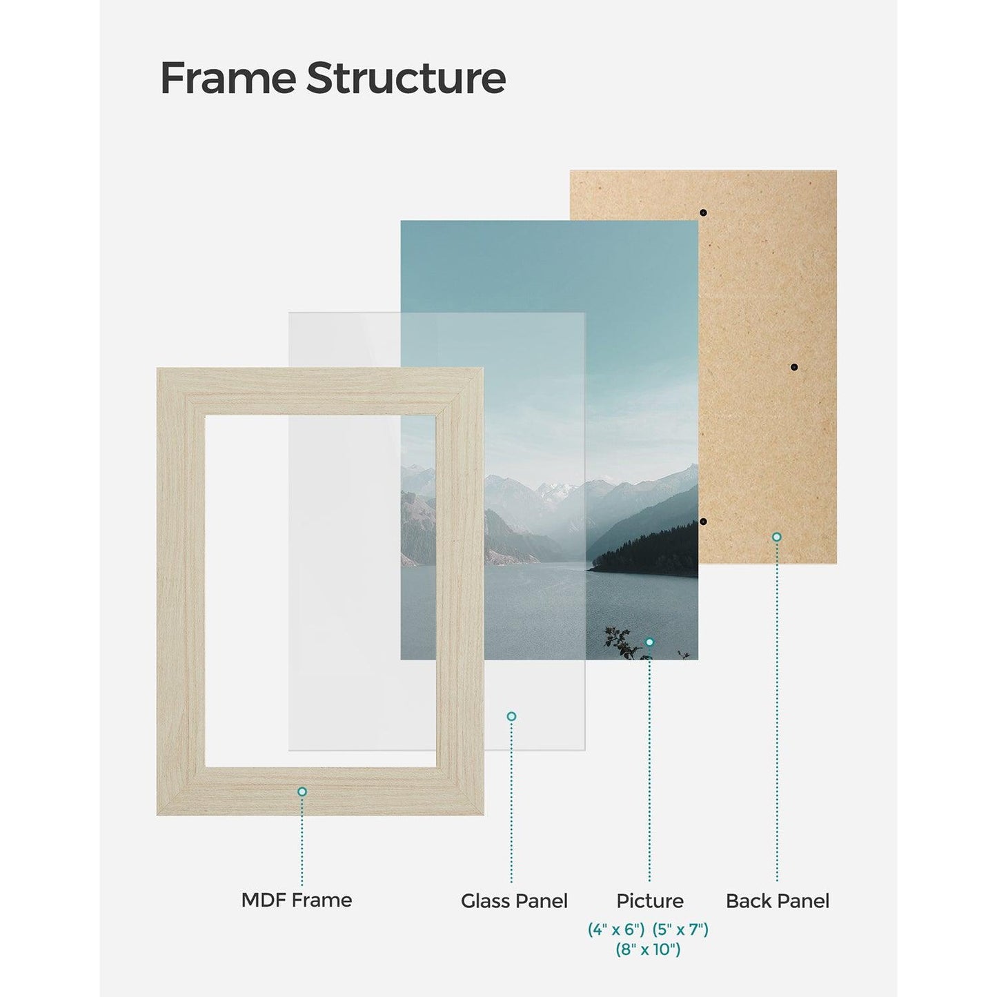 10-Pack Picture Frames FredCo