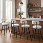 VASAGLE 360° Swivel Bar Stools Set of 4 – Cloud White – 23"D x 23"W x 36"H