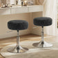 VASAGLE Vanity Stools Set of 2, Makeup Vanity Chairs, Modern, Ink Black