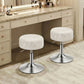 VASAGLE Vanity Stools Set of 2, Makeup Vanity Chairs, Modern, Cream White