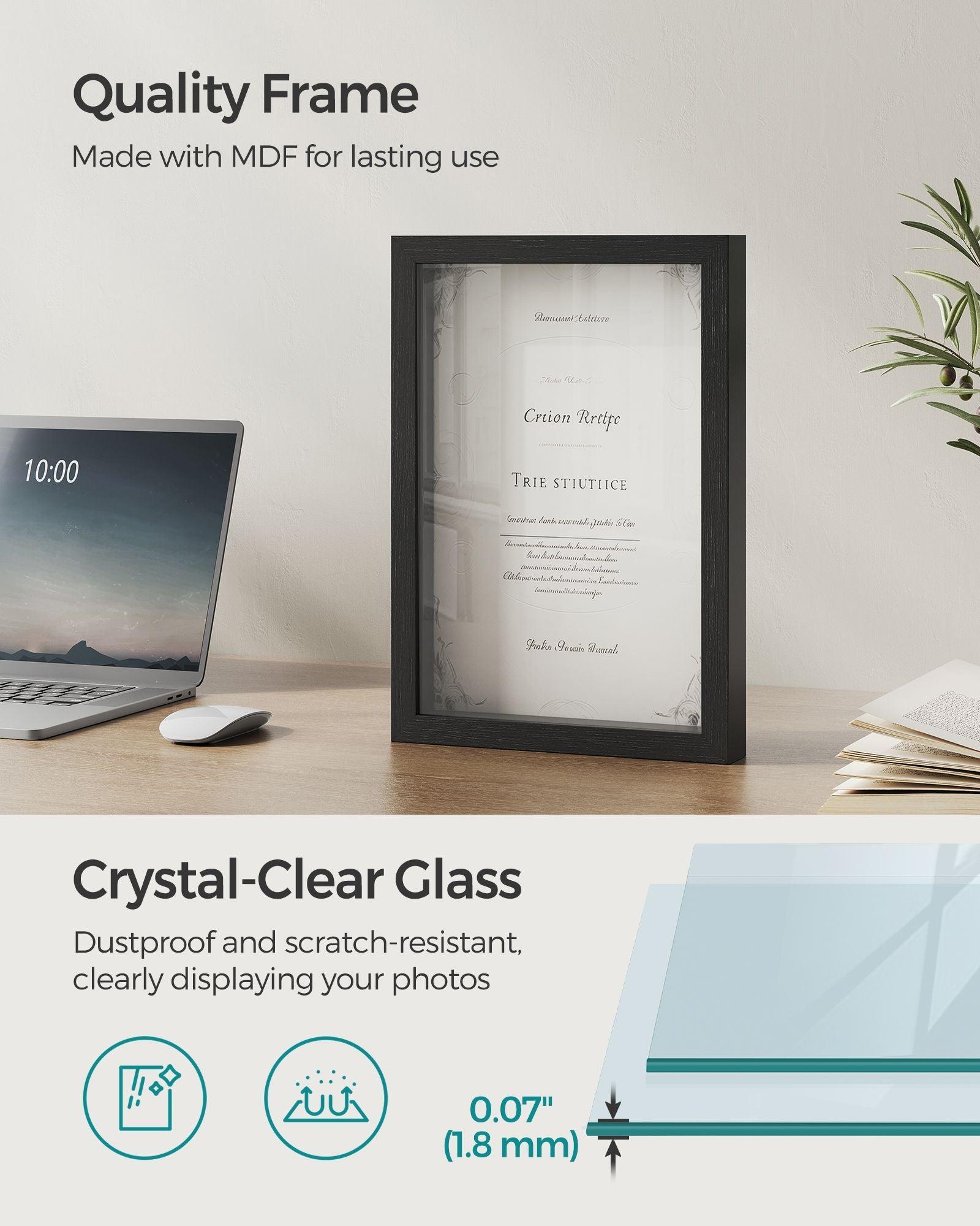 A4 Shadow Box Frame Black FredCo