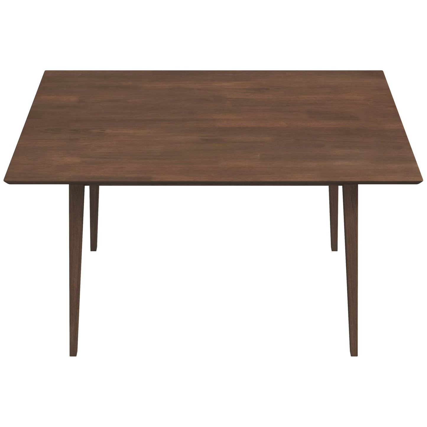 Modern rectangular wooden dining table with tapered legs, FredCo International furniture