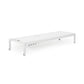 Outdoor Chaise Lounge Chair, Aluminum Adjustable Outside Chair for Pool Patio Beach Yard, All Weather Use UV Resistant 400lbs Weight Capacity, White FredCo