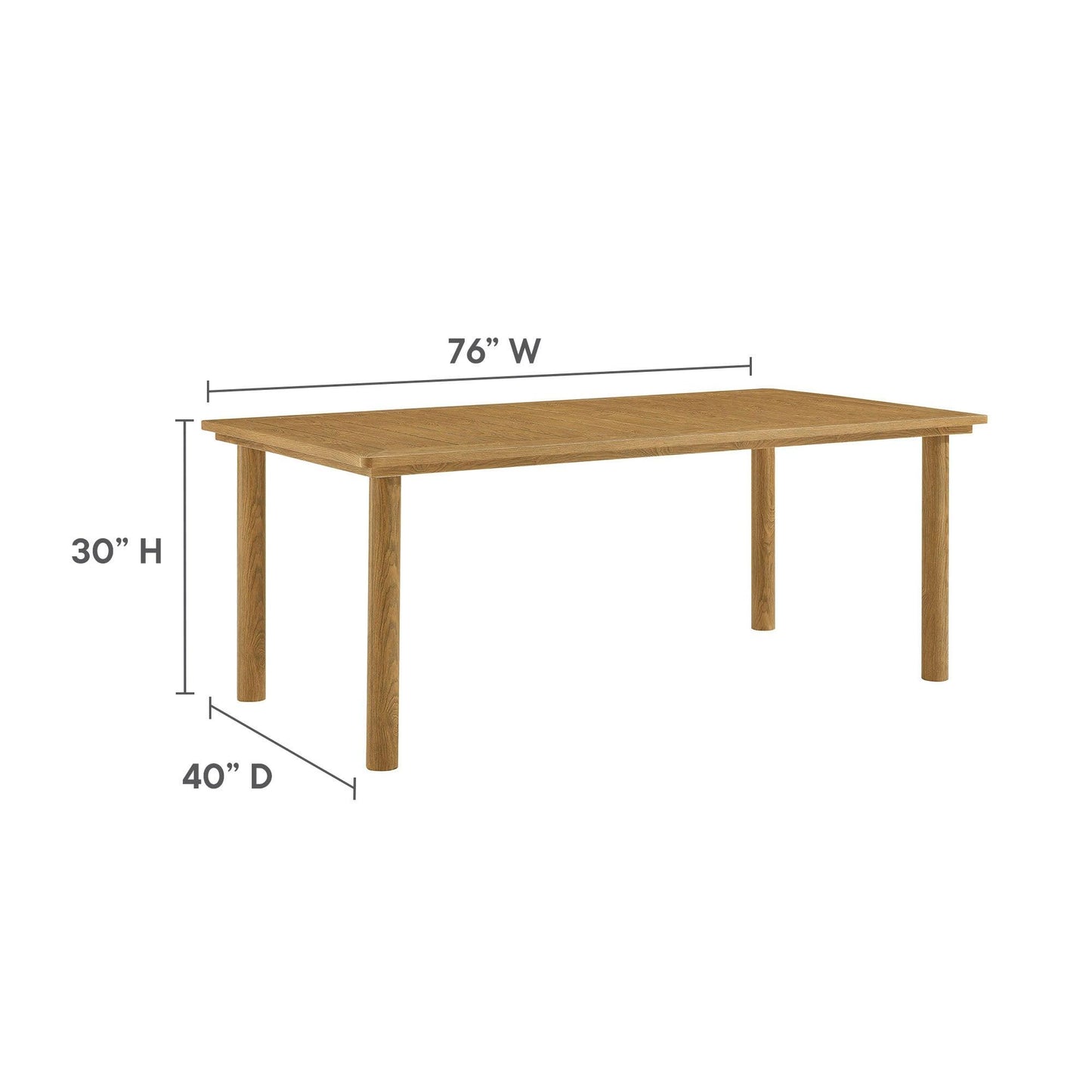 Abacus 7-Piece Rectangular Outdoor Patio Aluminum Dining Table Set with Rattan Armchairs by Modway FredCo