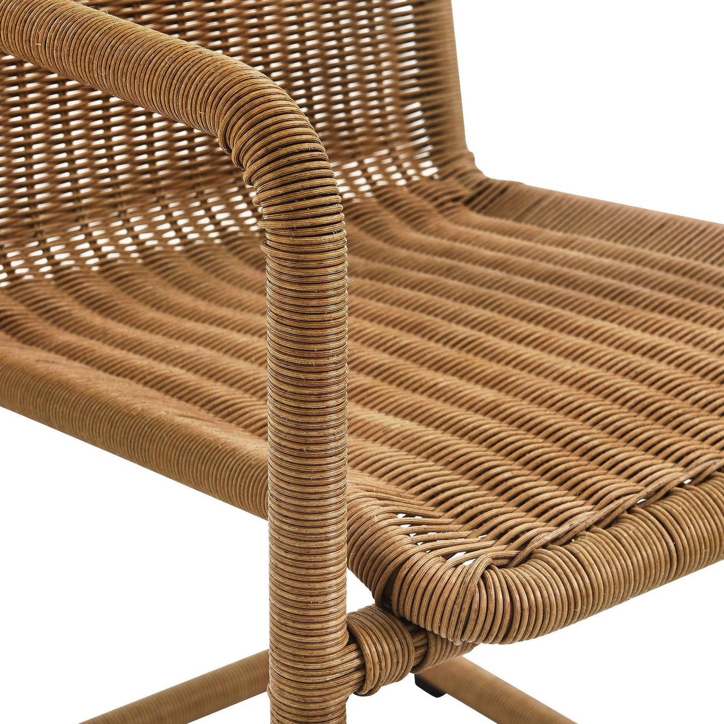 Abacus Outdoor Patio Wicker Dining Chairs Set of 2 by Modway FredCo