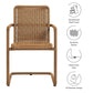 Abacus Outdoor Patio Wicker Dining Chairs Set of 2 by Modway FredCo