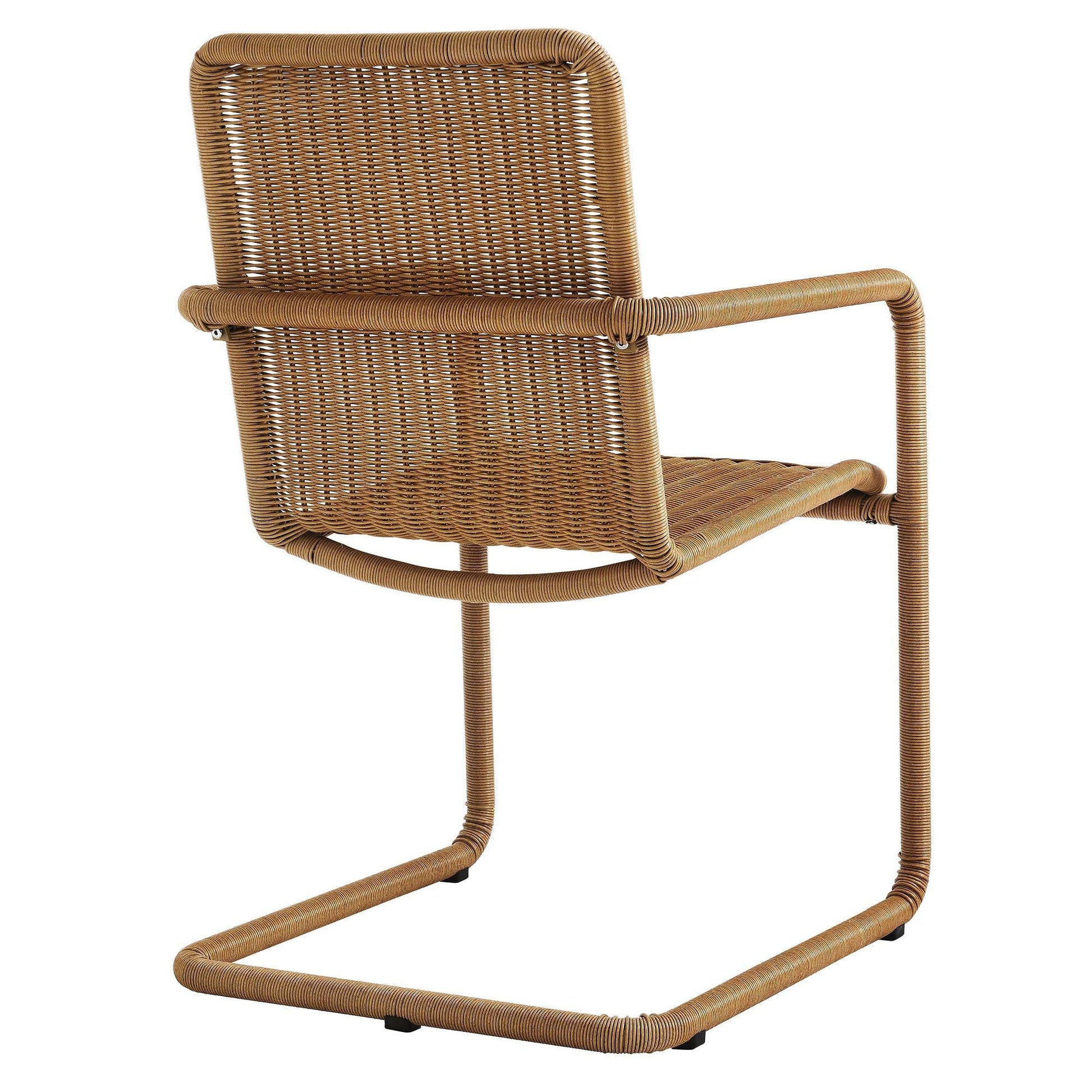 Abacus Outdoor Patio Wicker Dining Chairs Set of 2 by Modway FredCo