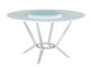 Abby 5-piece Dining Set White and Light Grey 110321-S5 Coaster FredCo