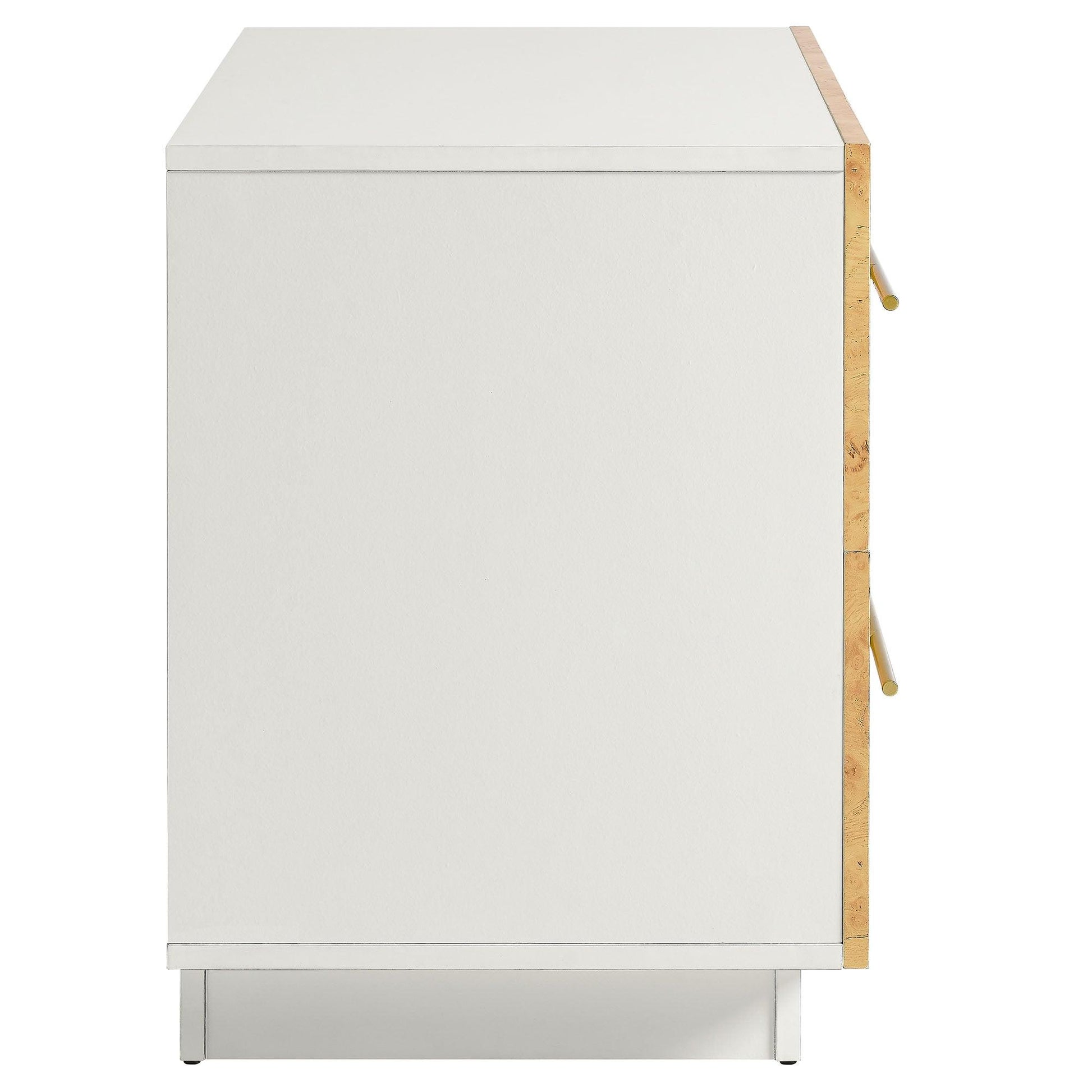 Abel 2-Drawer Burl Wood Nightstand by Modway FredCo