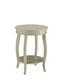 Aberta Antique White Finish Accent Table FredCo