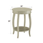 Aberta Antique White Finish Accent Table FredCo
