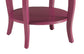 Aberta Purple color Accent Table with 1 Layer of Storage FredCo