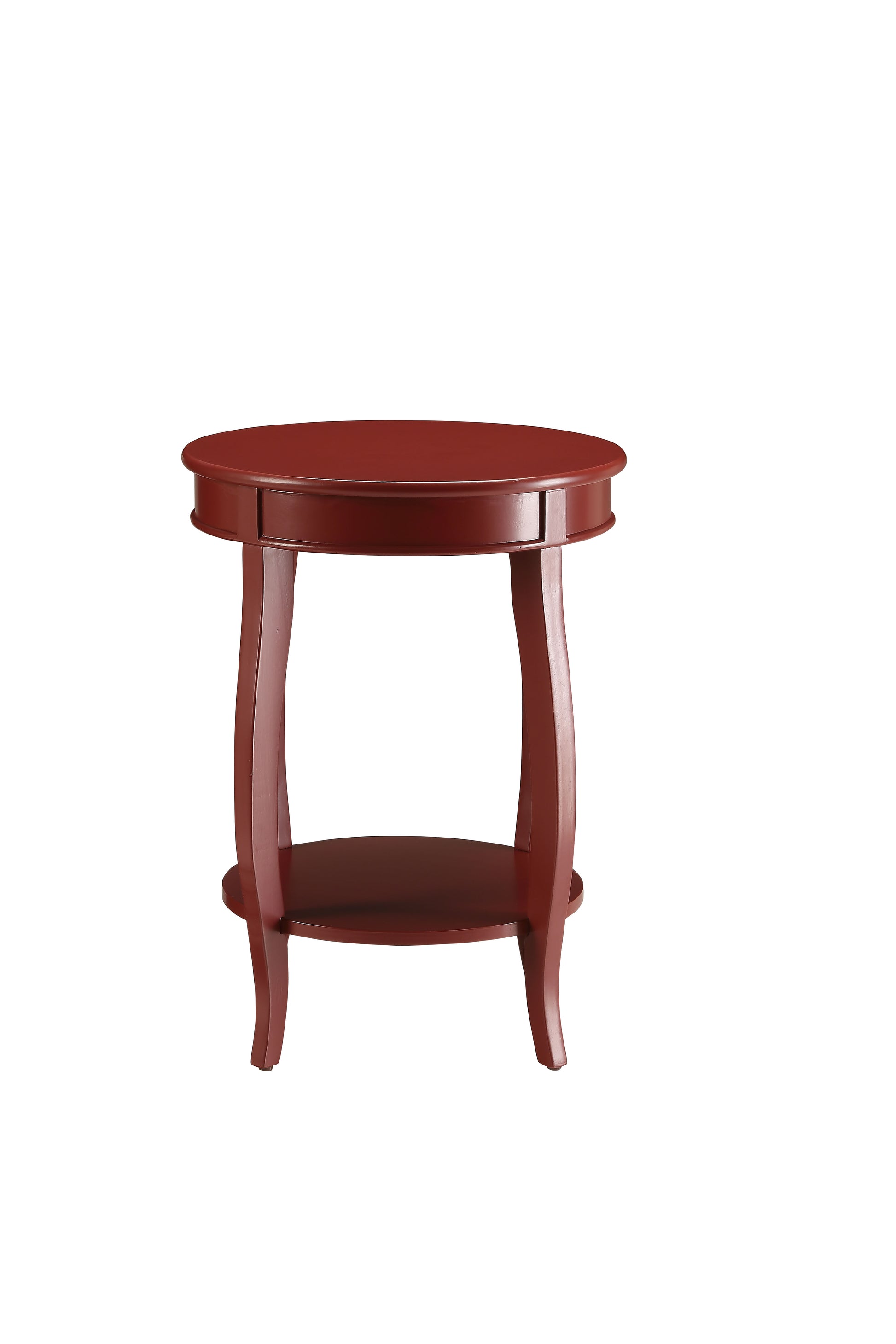 Aberta Red Finish Accent Table FredCo