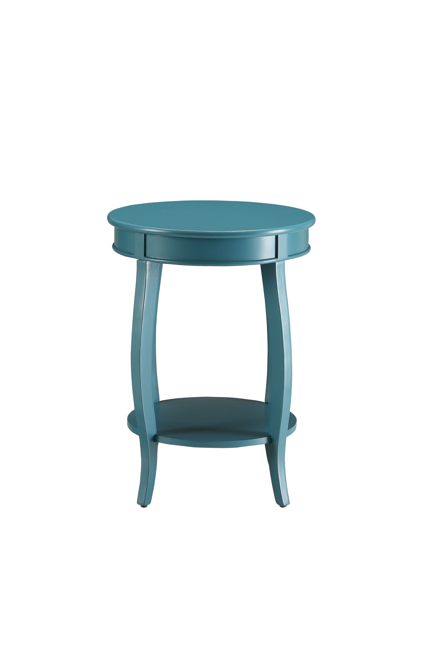 Aberta Teal Finish Accent Table FredCo
