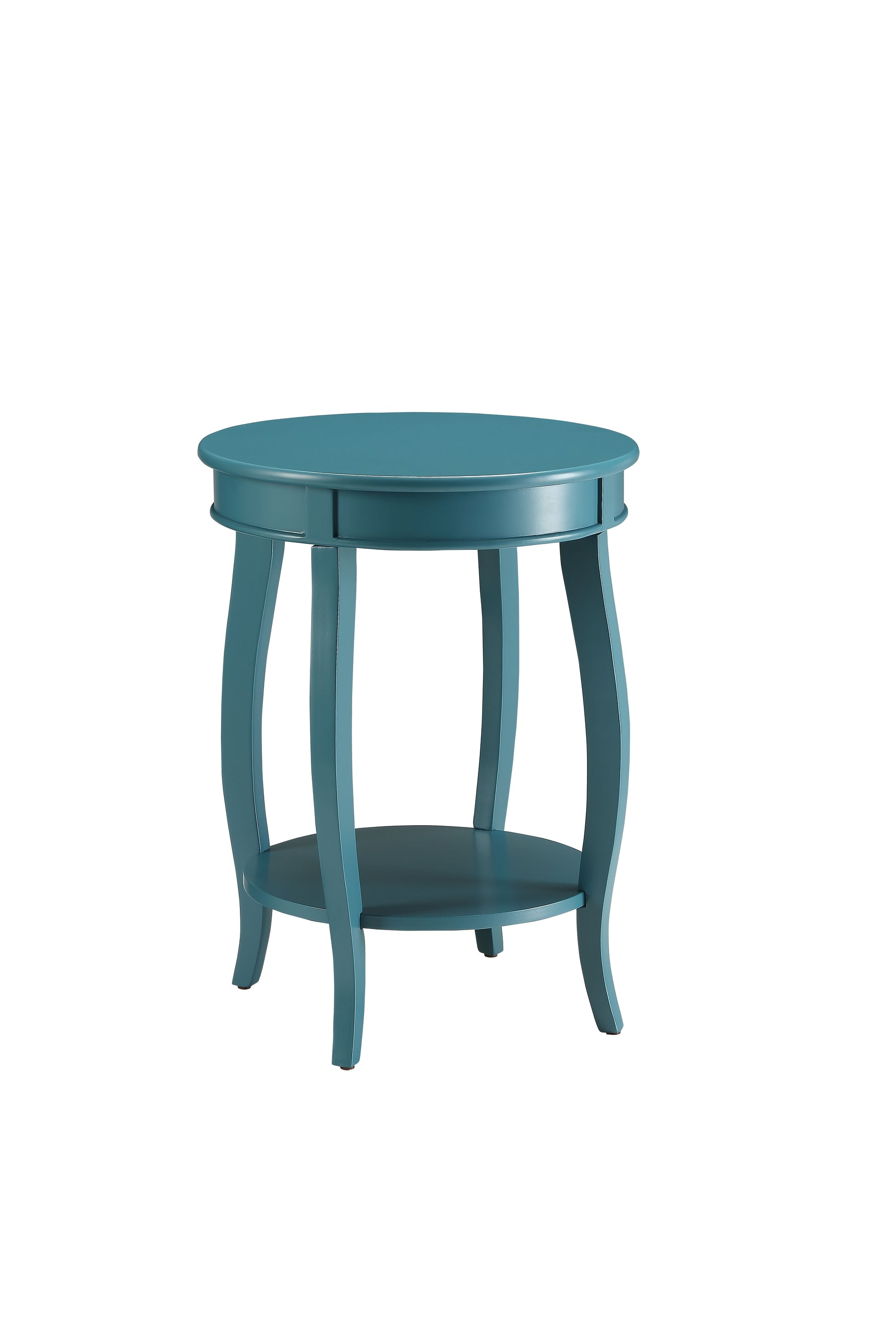 Aberta Teal Finish Accent Table FredCo