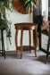 Aberta Walnut Finish Accent Table FredCo