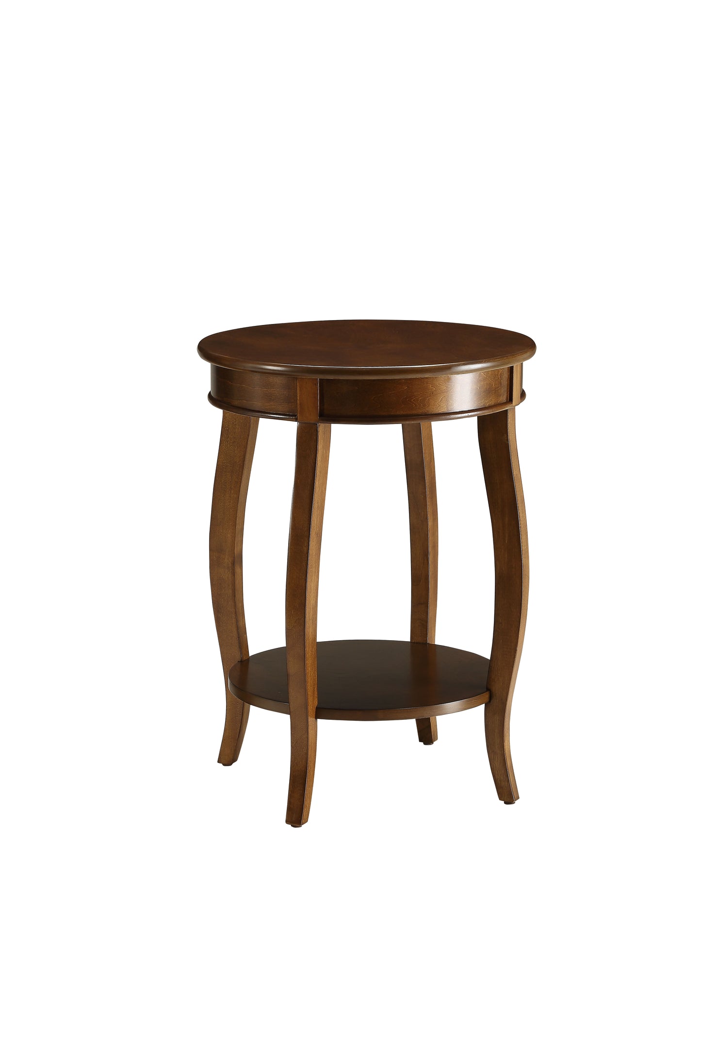 Aberta Walnut Finish Accent Table FredCo
