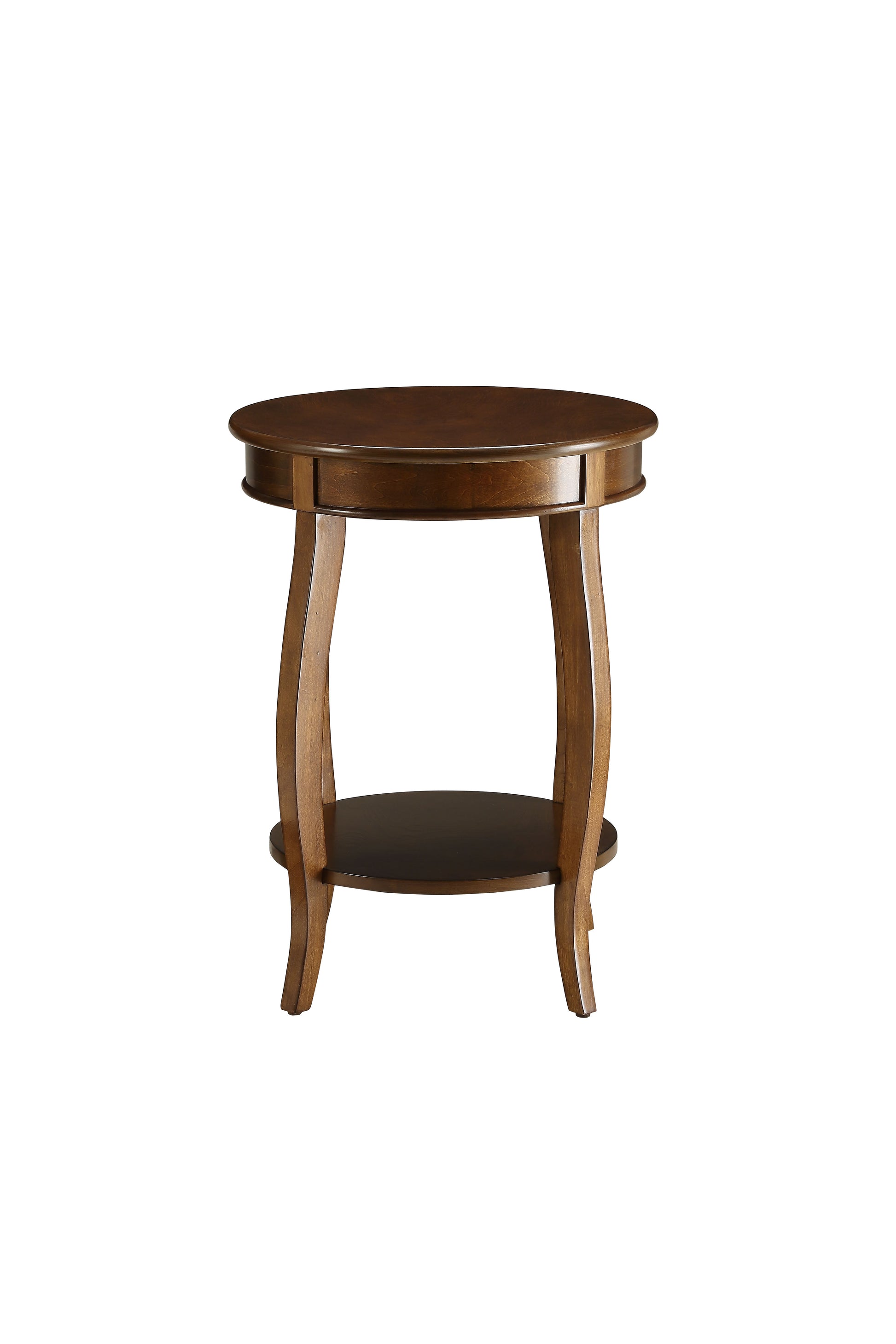 Aberta Walnut Finish Accent Table FredCo