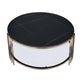 Abisha Sintered Stone Top & Champagne Finish Round Coffee Table FredCo