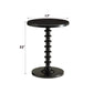 Acton Black Finish Accent Table FredCo