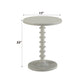 Acton White Finish Accent Table FredCo