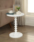Acton White Finish Accent Table FredCo