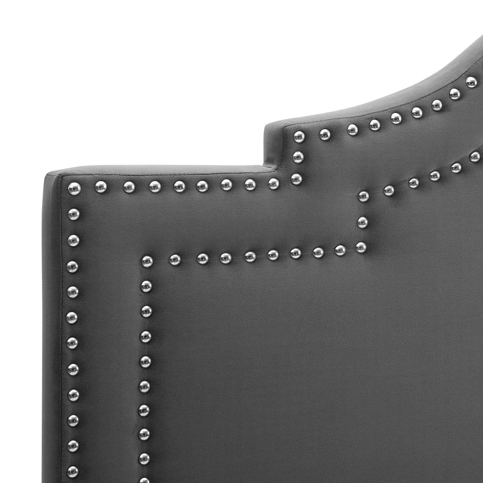 Adelaide Performance Velvet Queen Platform Bed, MOD-6581 FredCo