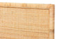 Adelyn Modern Bohemian Natural Brown Rattan and Mahogany Wood, Queen Size Headboard FredCo