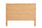 Adelyn Modern Bohemian Natural Brown Rattan and Mahogany Wood, Queen Size Headboard FredCo