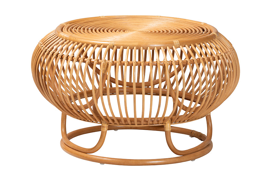 Adeola Natural Rattan Coffee Table FredCo