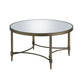 Aditya Mirrored & Antique Brass Finish Coffee Table FredCo