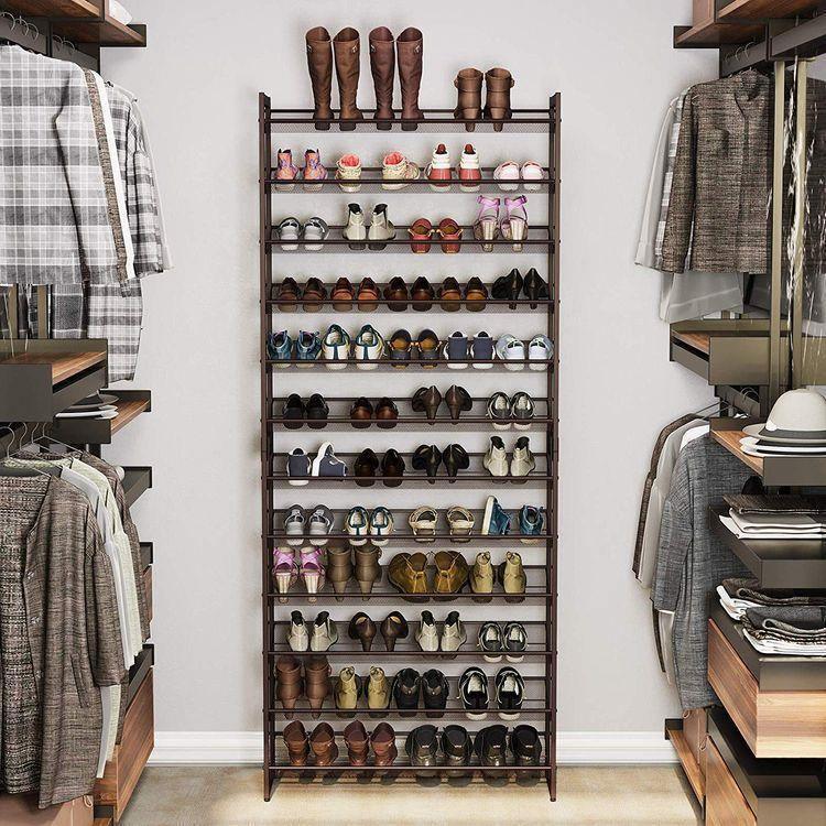 Adjustable 12-Tier Shoe Rack FredCo