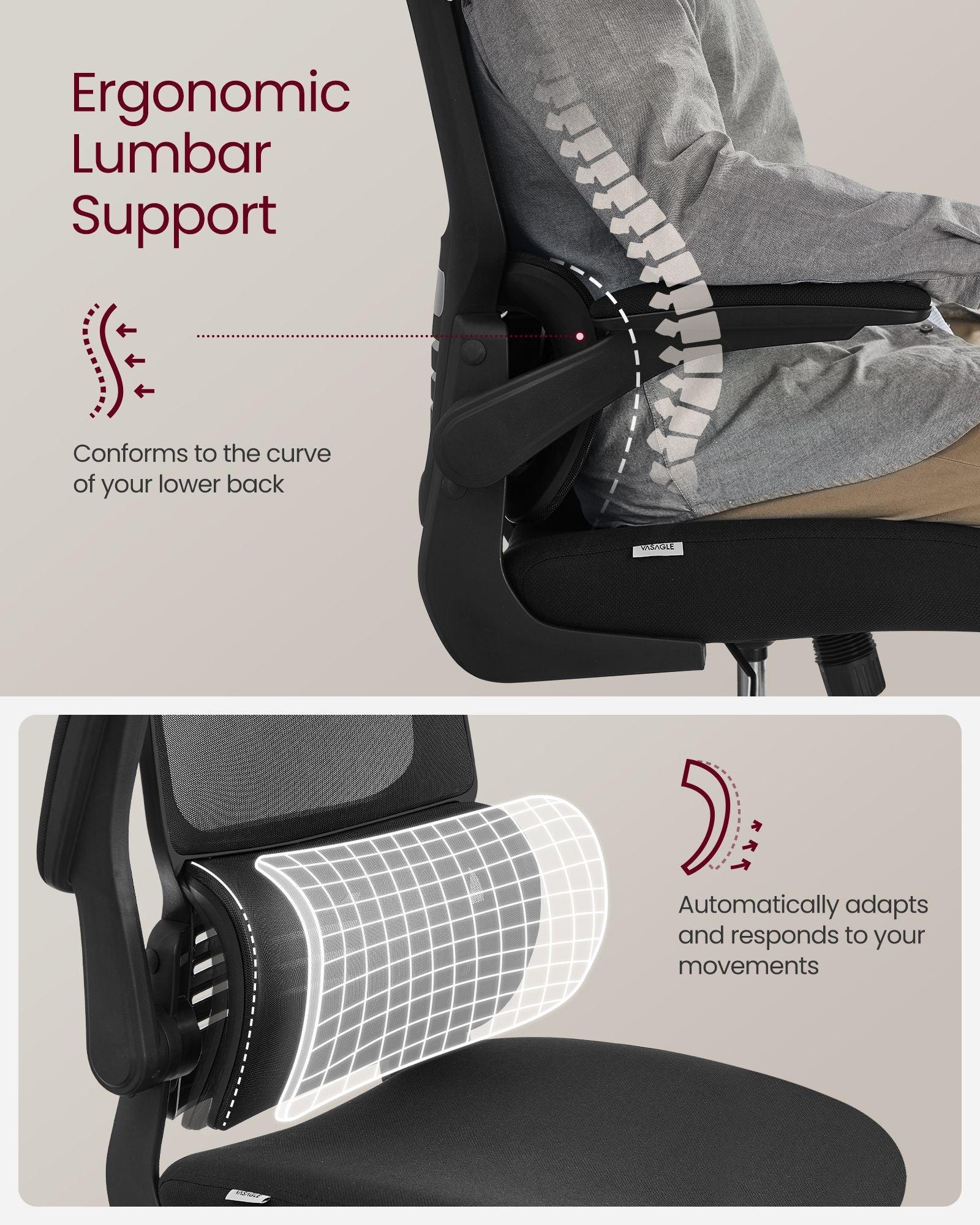 Adjustable Headrest Mesh Computer Chair FredCo